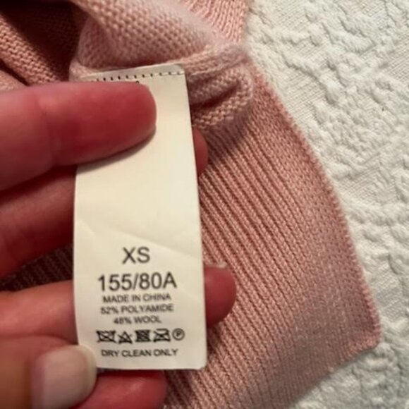 Kate Spade New York Winking Eye Sweater XS Tutu Pink $228 Wool Preppy - Picture 5 of 6